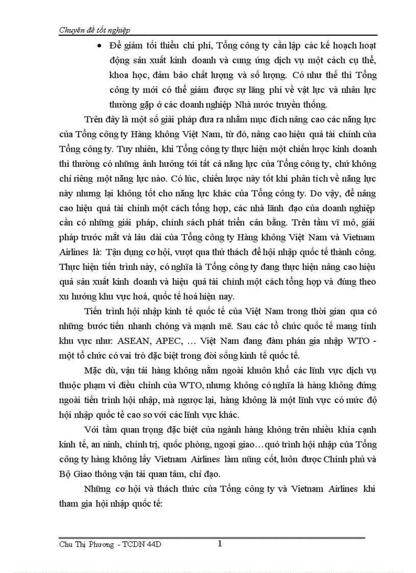 image for page Phân tích tài chính và nâng cao hiệu quả tài chính của Tổng công ty Hàng không Việt Nam 1