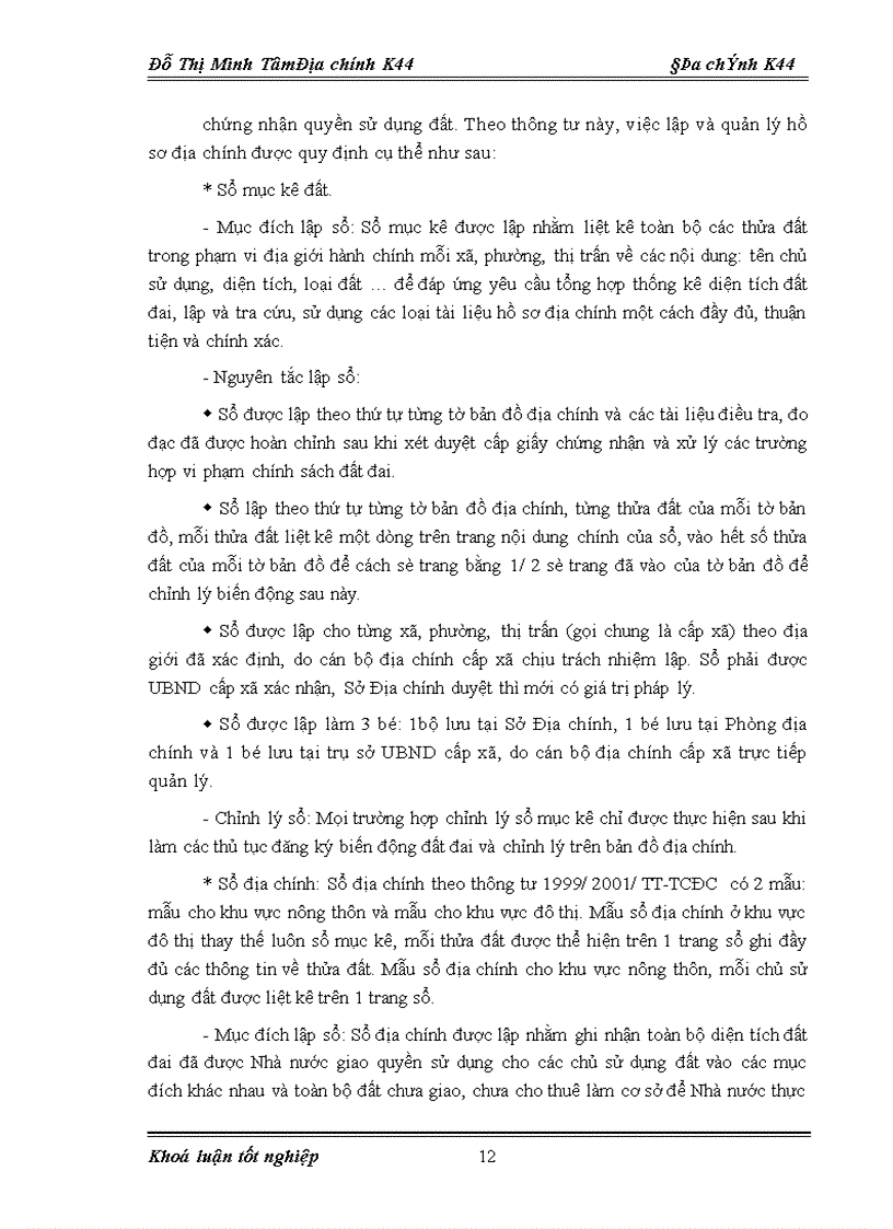 image for page Đánh giá tình hình kê khai đăng ký đất đai và quản lý hệ thống hồ sơ địa chính trên địa bàn phường Nhân Chính quận Thanh Xuân Hà Nội 1