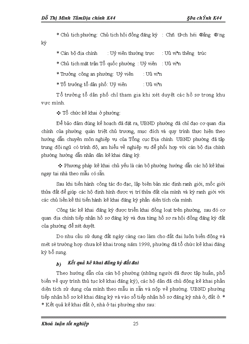 image for page Đánh giá tình hình kê khai đăng ký đất đai và quản lý hệ thống hồ sơ địa chính trên địa bàn phường Nhân Chính quận Thanh Xuân Hà Nội 1