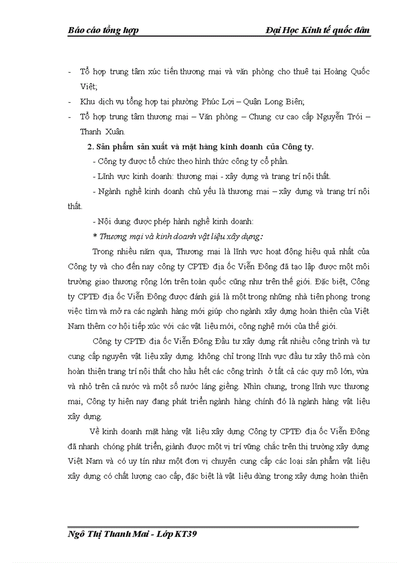 image for page Báo cáo thực tập tổng hợp tại Công ty cổ phần tập đoàn địa ốc viễn đông