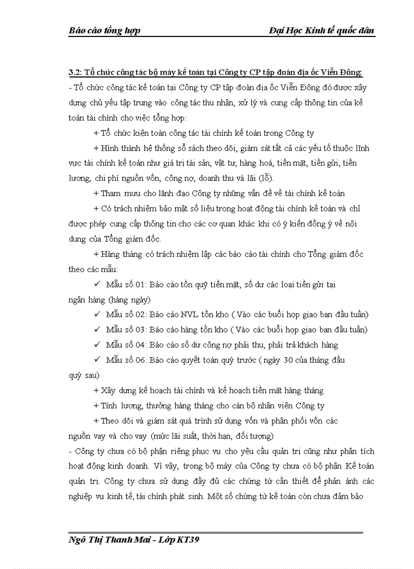 image for page Báo cáo thực tập tổng hợp tại Công ty cổ phần tập đoàn địa ốc viễn đông