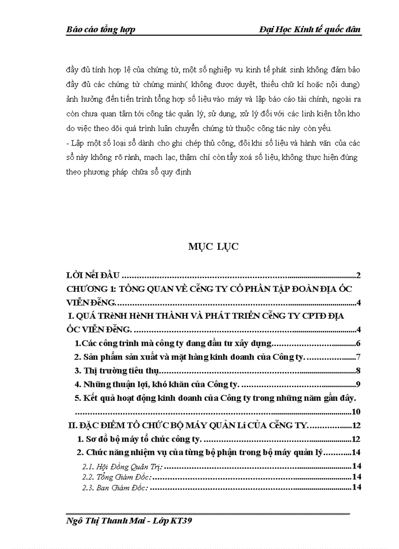 image for page Báo cáo thực tập tổng hợp tại Công ty cổ phần tập đoàn địa ốc viễn đông