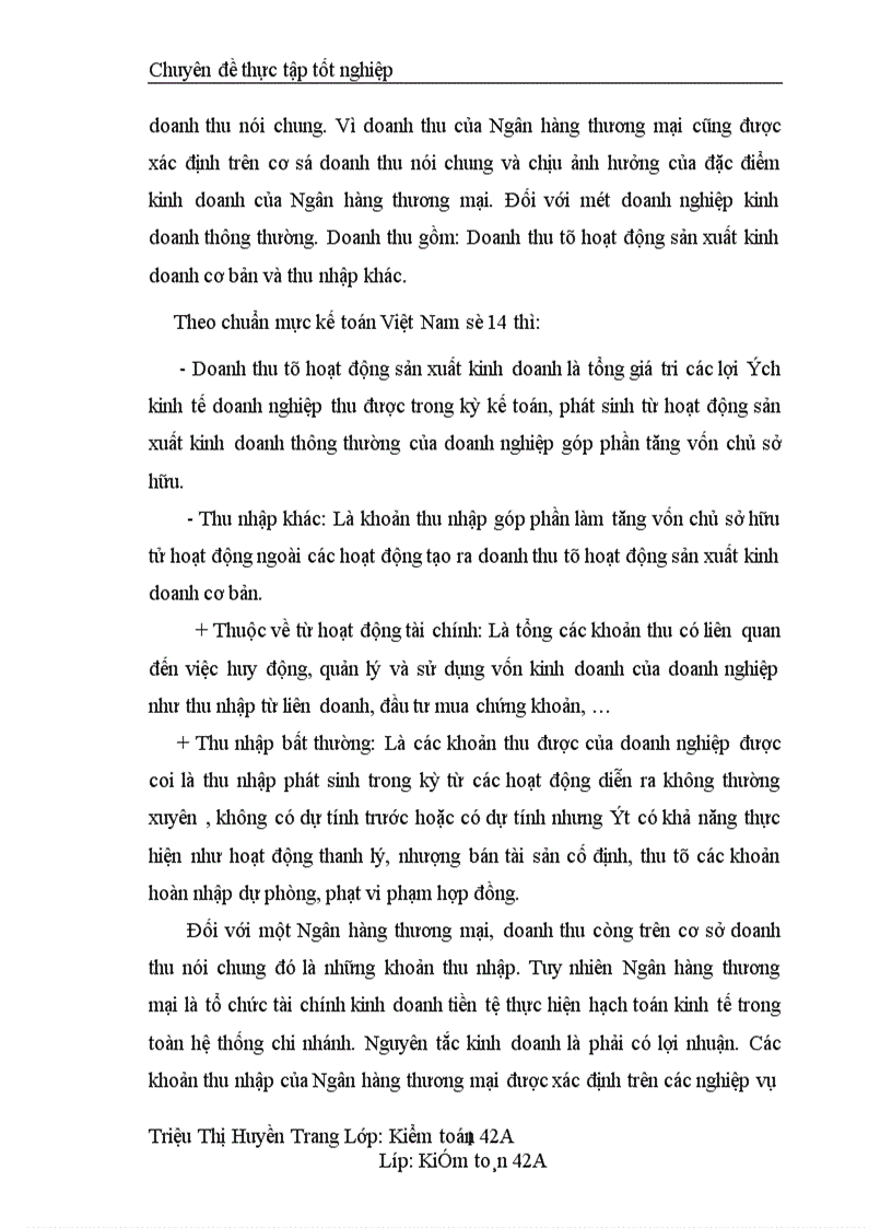 image for page Kiểm toán các loại doanh thu chi phí trong kiểm toán Báo cáo tài chính của Ngân hàng thương mại ở Công ty Dịch vụ Tư vấn Tài chính Kế toán và Kiểm toán 1