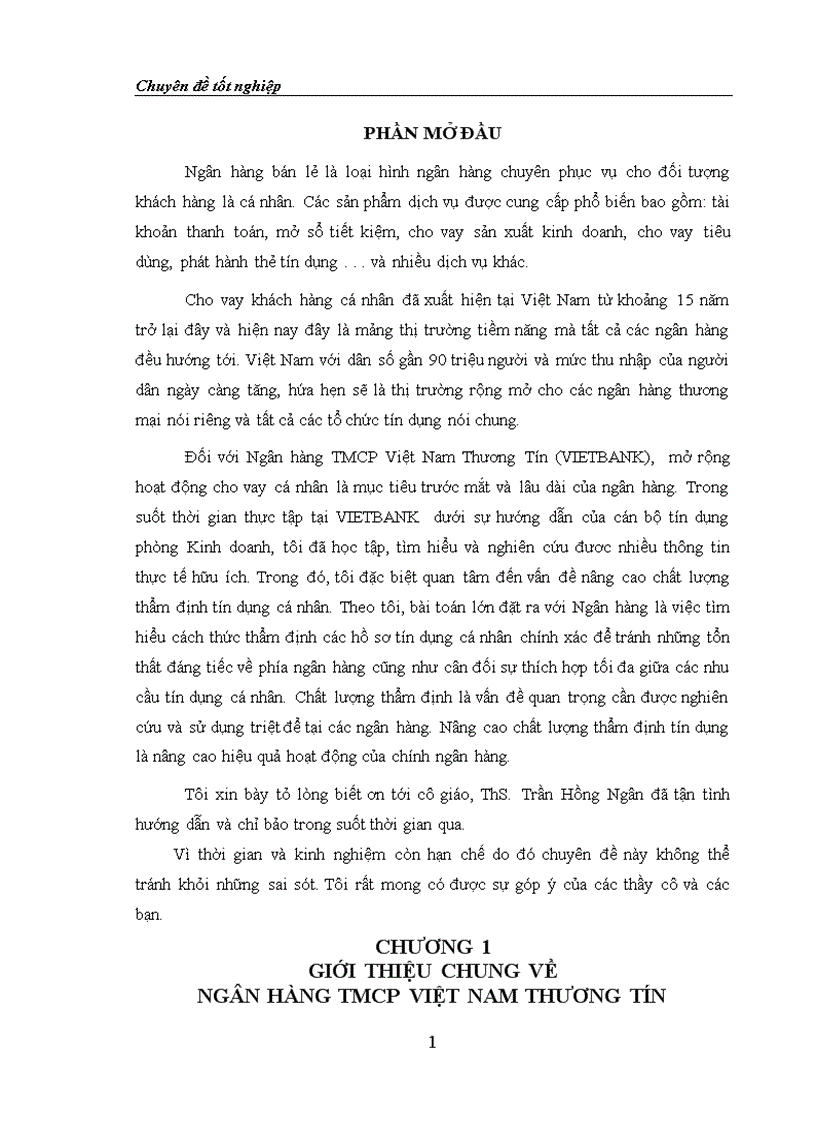 image for page Một số đề xuất nhằm phát triển hoạt động tín dụng cá nhân tại vietbank