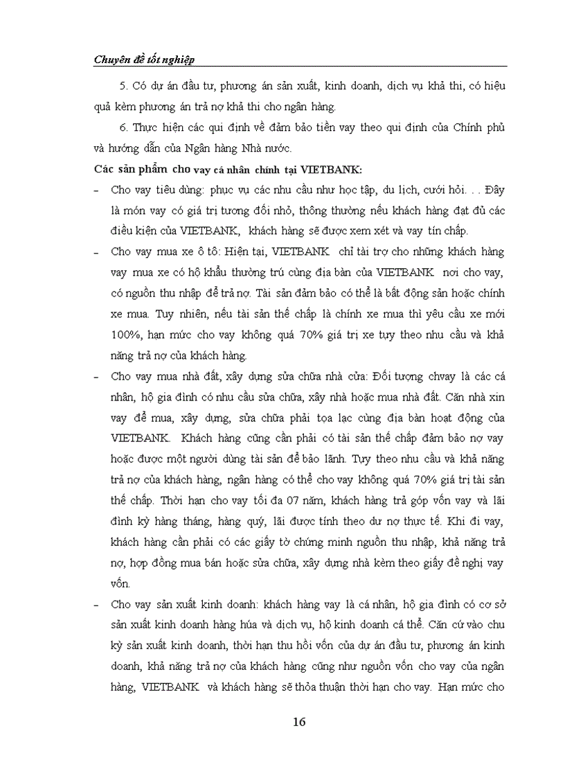 image for page Một số đề xuất nhằm phát triển hoạt động tín dụng cá nhân tại vietbank