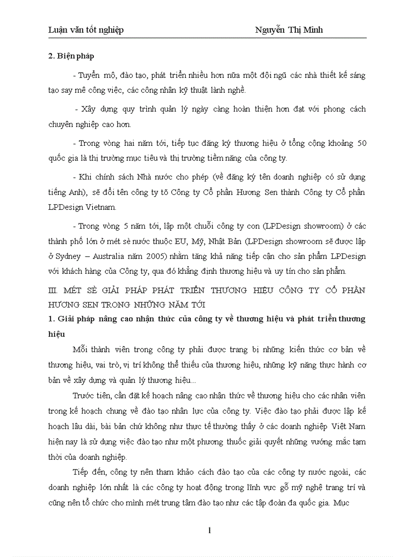 image for page Một số giải pháp xây dựng và phát triển thương hiệu cho Công ty Cổ phần Hương Sen 1