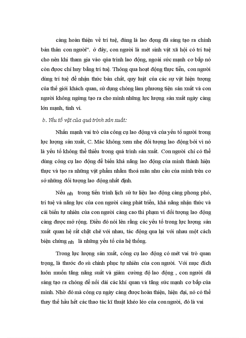 image for page Vai trò của lực lượng sản xuất trong đời sống xã hội và sự vận dụng của Đảng vào quá trình công nghiệp hoá hiện đại hoá ở Việt Nam hiện nay 1