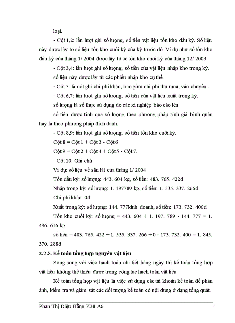 image for page Công tác kế toán nguyên vật liệu tại Công ty Rượu Hà Nội 1