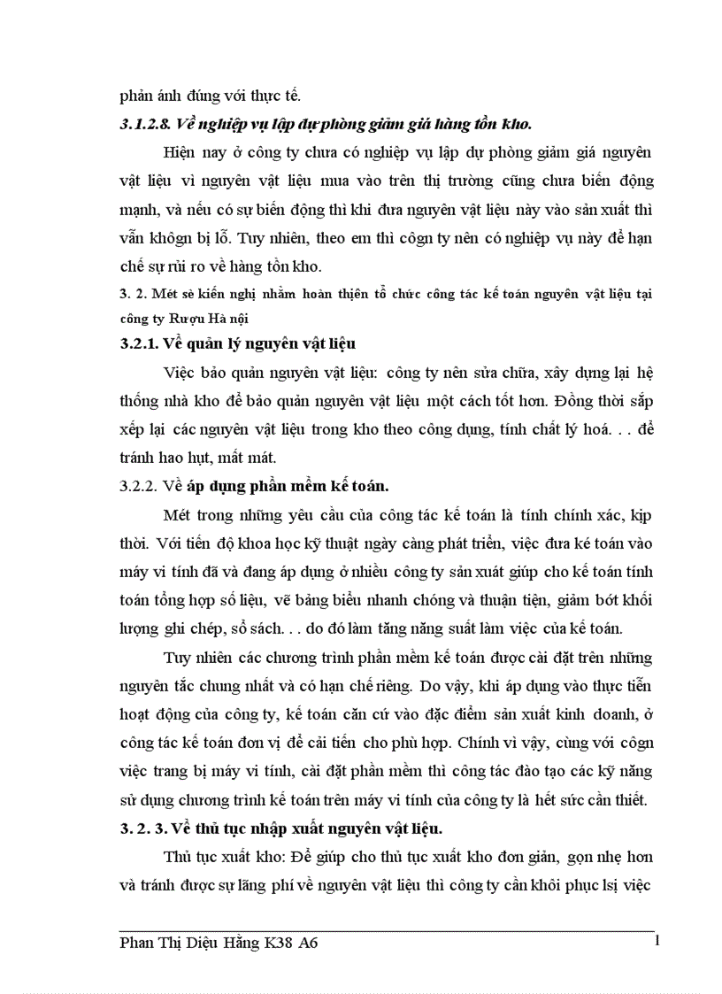 image for page Công tác kế toán nguyên vật liệu tại Công ty Rượu Hà Nội 1