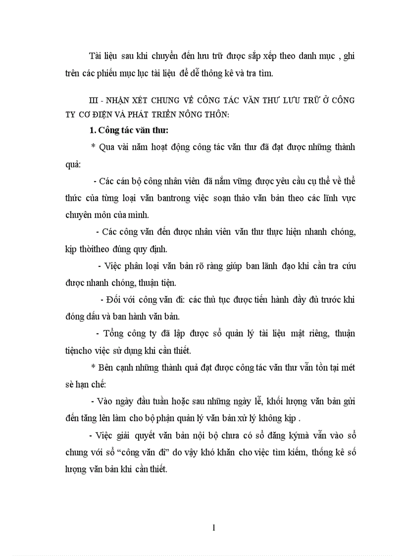 image for page Một số biện pháp nâng cao hiệu quả công tác Văn thư Lưu trữ trong văn phông Công ty Cơ điện và phát triển nông thôn