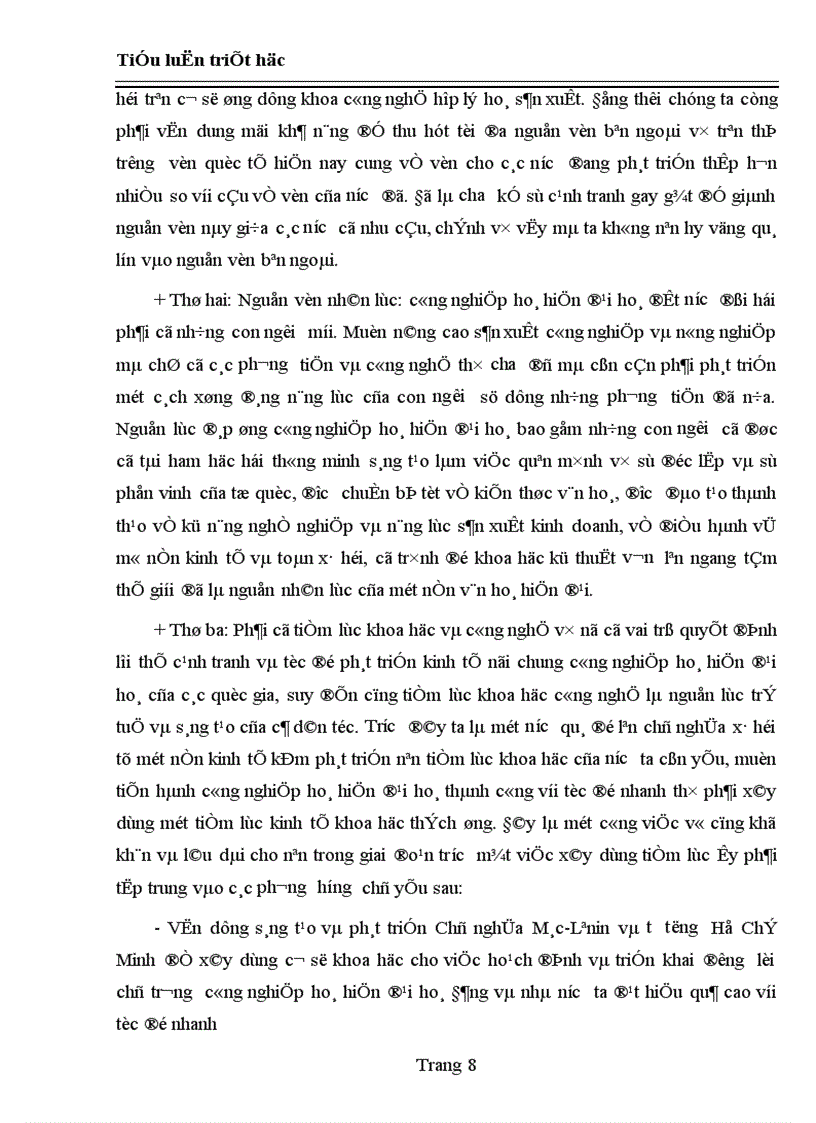 image for page Quan điểm của triết học Mác Lênin về con người và vấn đề xây dựng nguồn lực con người trong sự nghiệp công nghiệp hoá hiện đại hoá ở nước ta