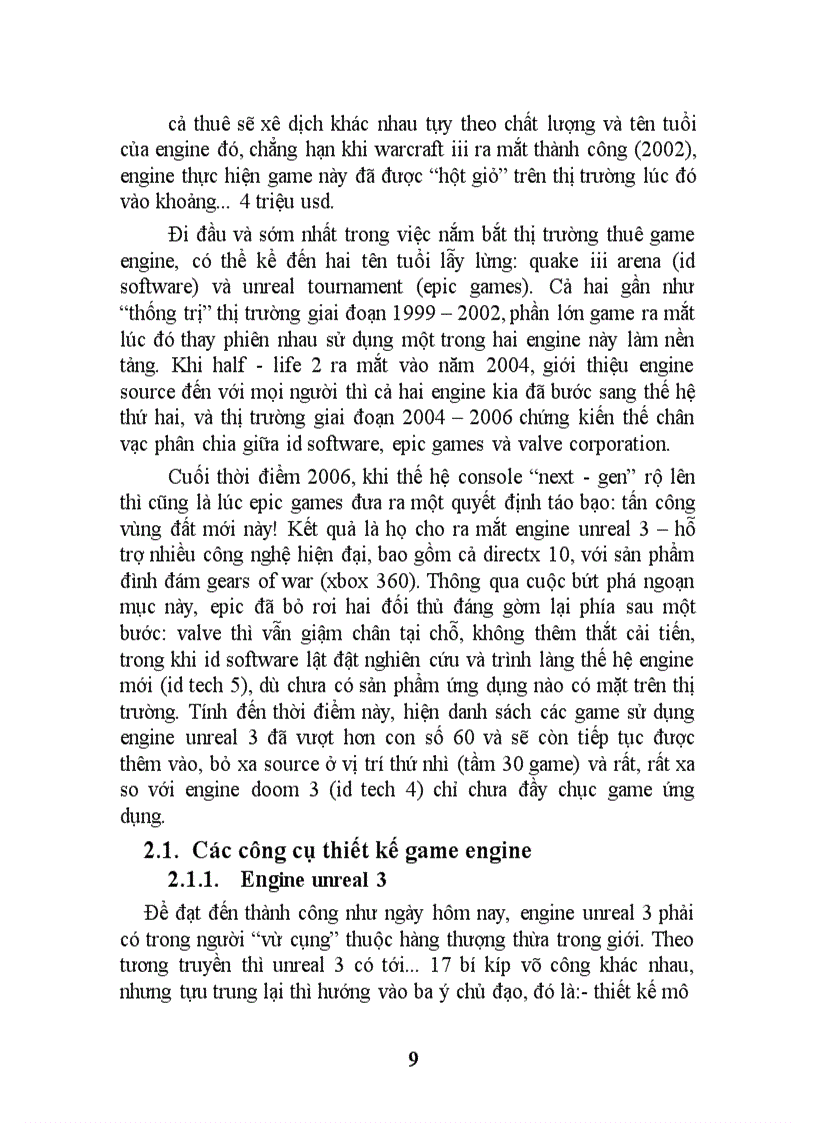 image for page Nghiên cứu và xây dựng thử nghiệm với 3d engine 1