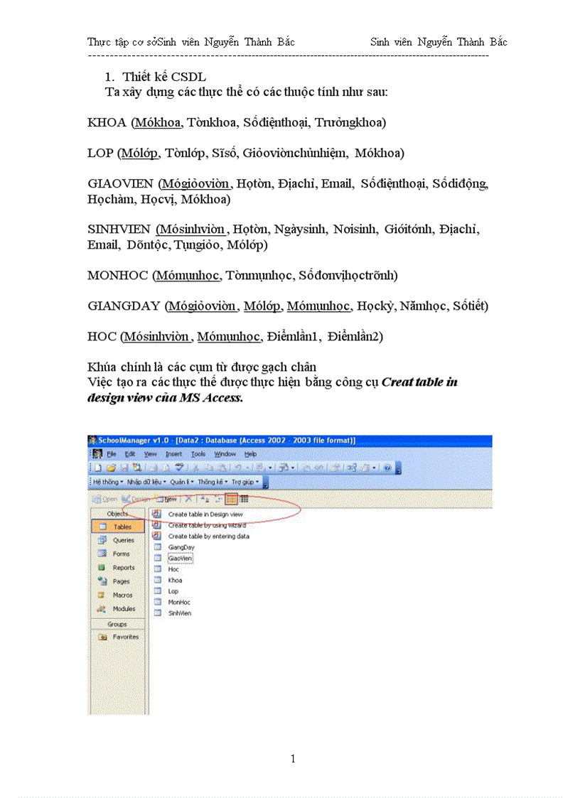 image for page Tìm hiểu công cụ MS Access và xây dựng chương trình Quản lí Sinh viên