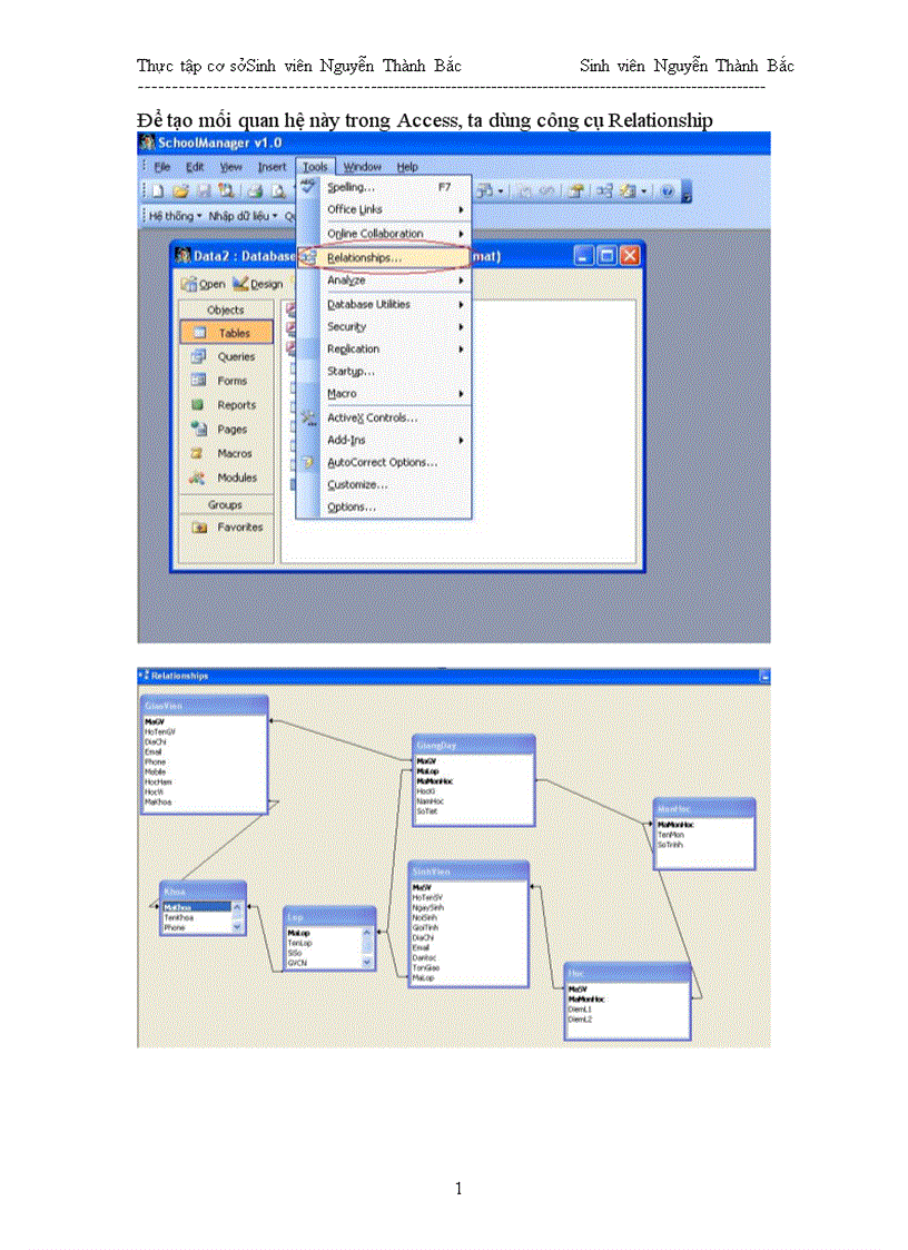 image for page Tìm hiểu công cụ MS Access và xây dựng chương trình Quản lí Sinh viên