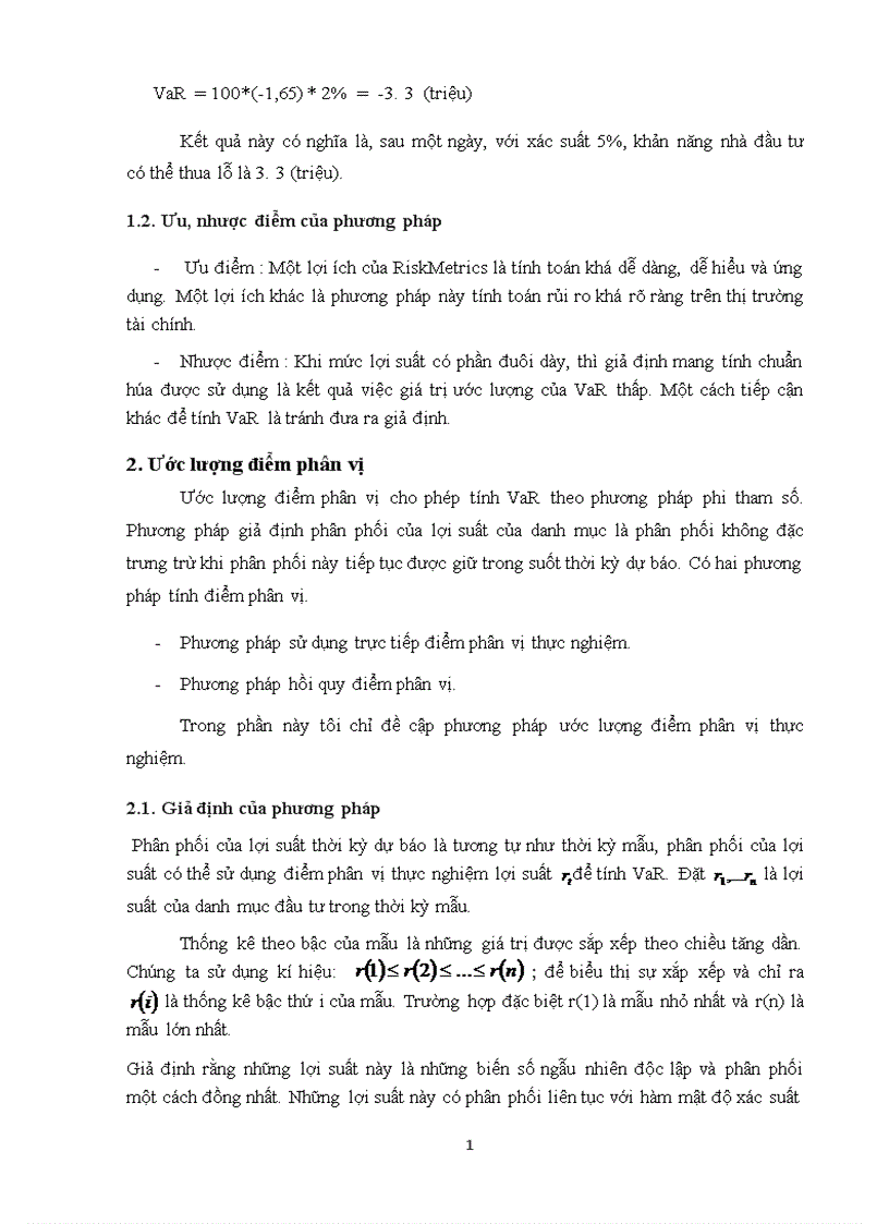 image for page Ứng dụng phương pháp xác định giá trị rủi ro VaR trong phân tích và quản trị rủi ro các dự án đầu tư ngành thép tại Ngân hàng Agribank chi nhánh tỉnh Hải Dương