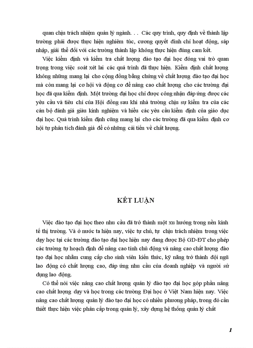 image for page Thực trạng quản lý chất lượng đào tạo đại học ở Việt Nam hiện nay 1