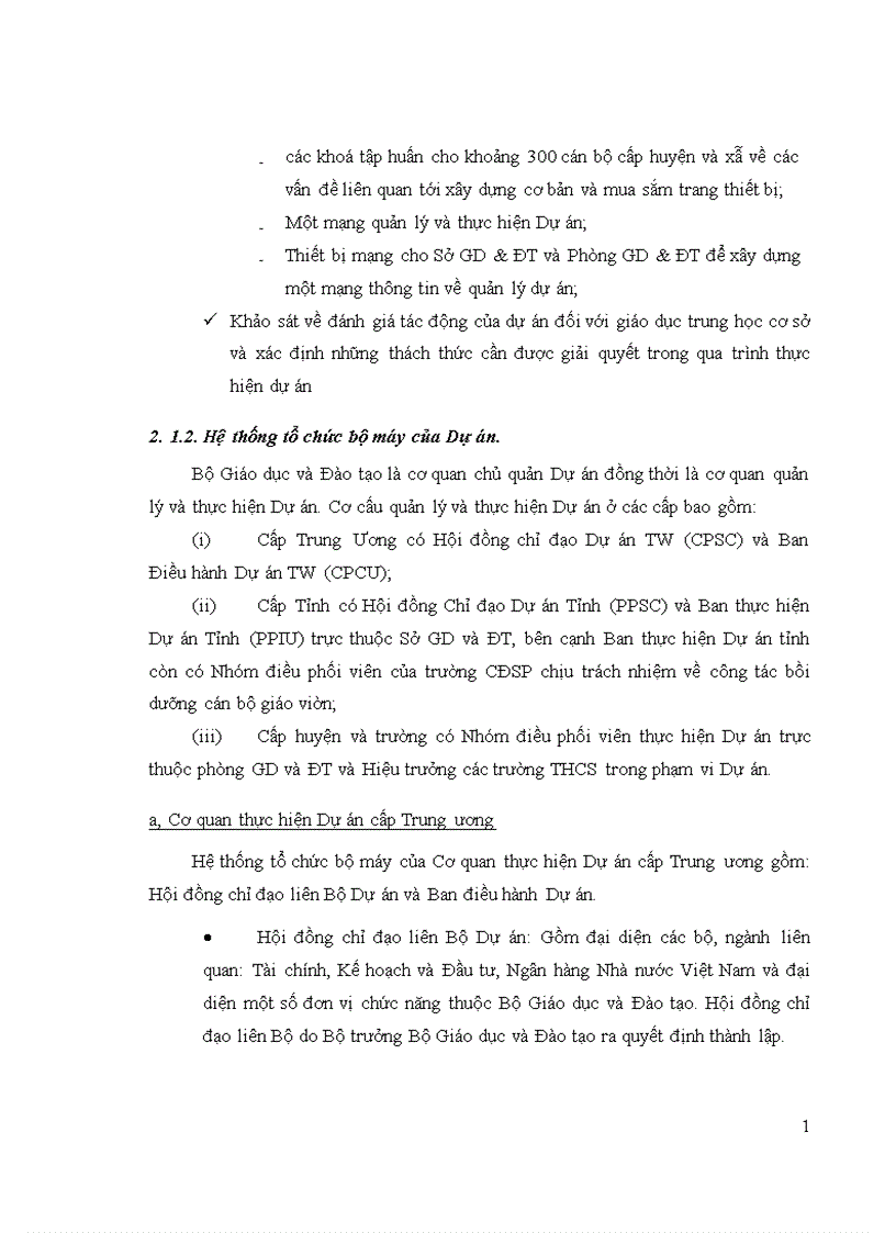 image for page Một số giải pháp đề xuất nhằm hoàn thiện công tác quản lý Dự án Phát triển giáo dục Trung học Cơ sở II CPCU Bộ Giáo dục và Đào tạo trong giai đoạn 2010 2012 1