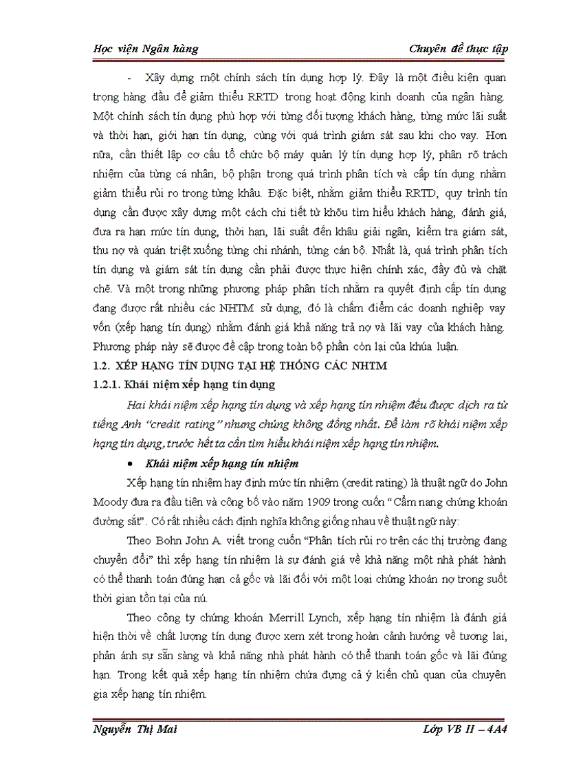 image for page Giải pháp hoàn thiện công tác Xếp hạng tín dụng doanh nghiệp vay vốn tại Chi nhánh Ngân hàng TMCP công thương Đống Đa 1