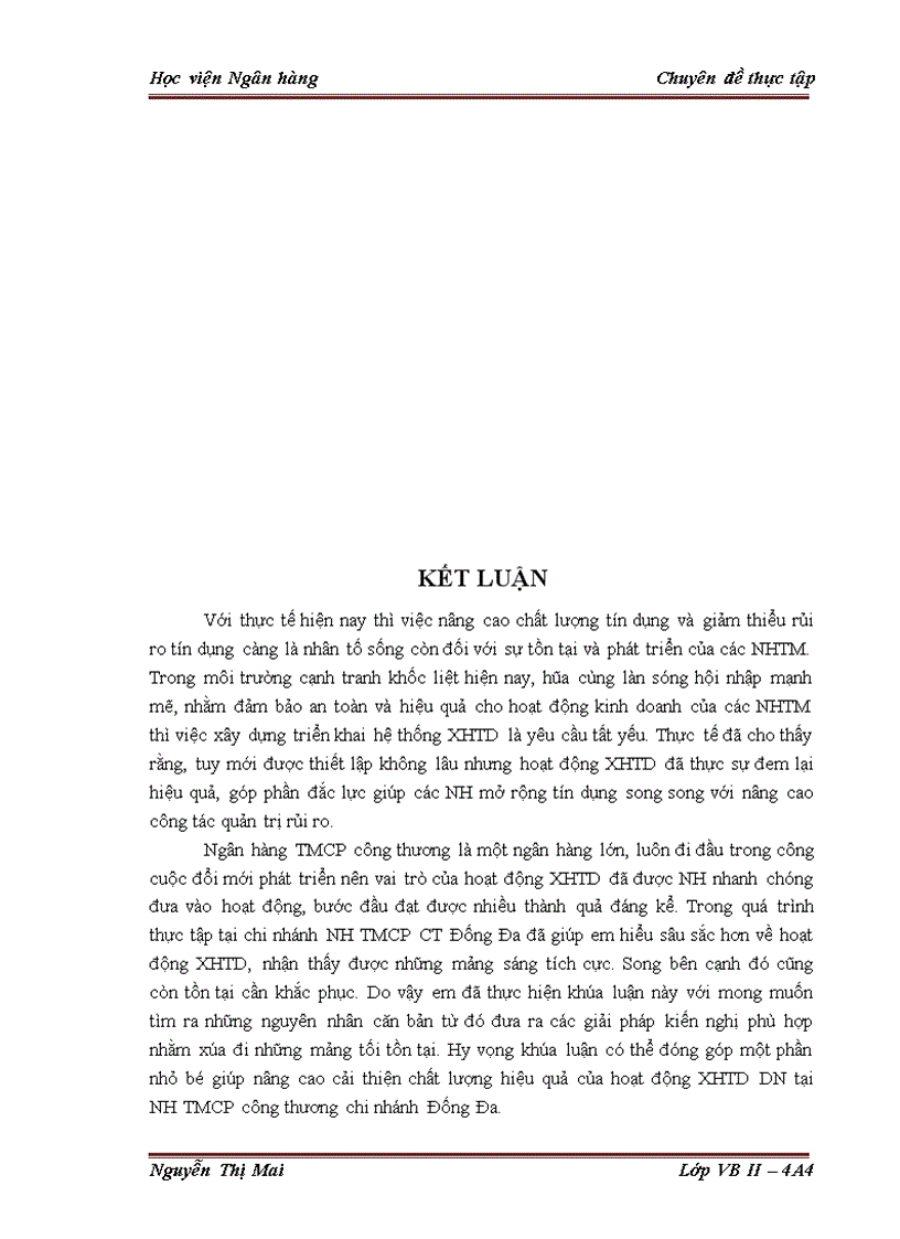 image for page Giải pháp hoàn thiện công tác Xếp hạng tín dụng doanh nghiệp vay vốn tại Chi nhánh Ngân hàng TMCP công thương Đống Đa 1