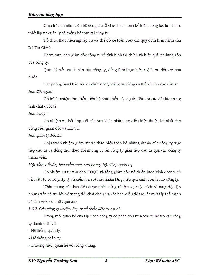 image for page Hoàn thiện tô chư c ha ch toa n kê toa n tại Công ty cổ phần đầu tư Archi