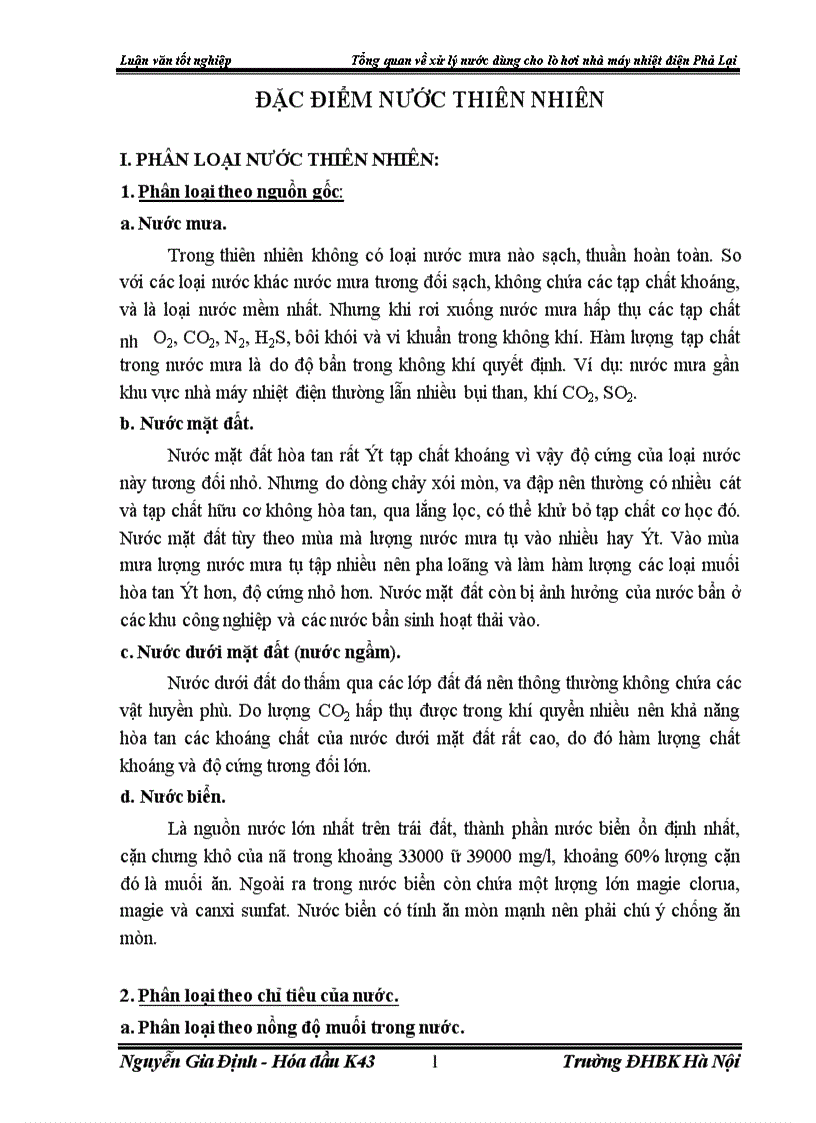image for page Tổng quan về xử lý nước dùng cho lò hơi nhà máy nhiệt điện Phả Lại