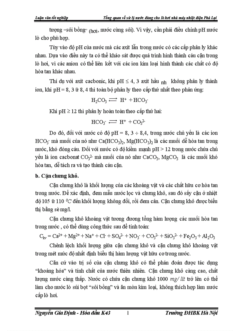 image for page Tổng quan về xử lý nước dùng cho lò hơi nhà máy nhiệt điện Phả Lại
