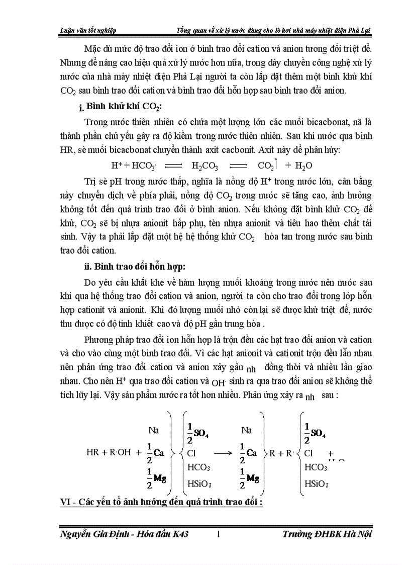 image for page Tổng quan về xử lý nước dùng cho lò hơi nhà máy nhiệt điện Phả Lại