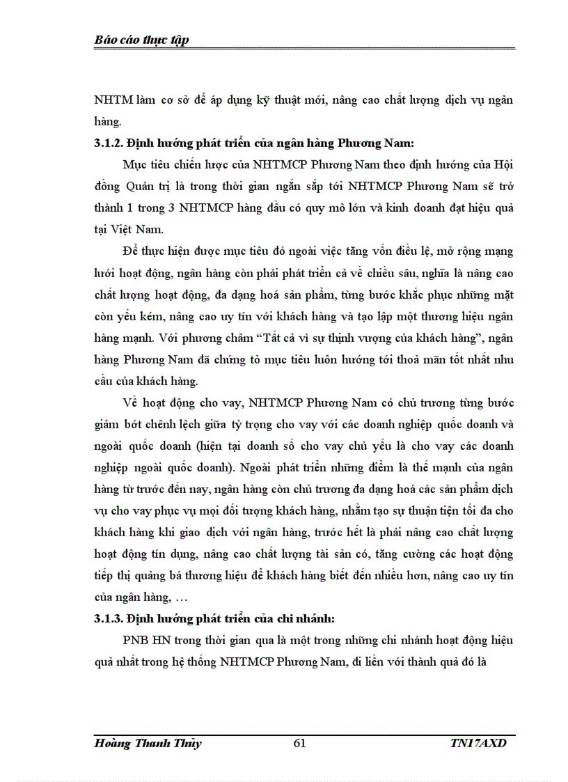 image for page Nâng cao năng lực cạnh tranh trong hoạt động cho vay của Ngân hàng Thương mại cổ phần Phương Nam Chi nhánh Hà Nội