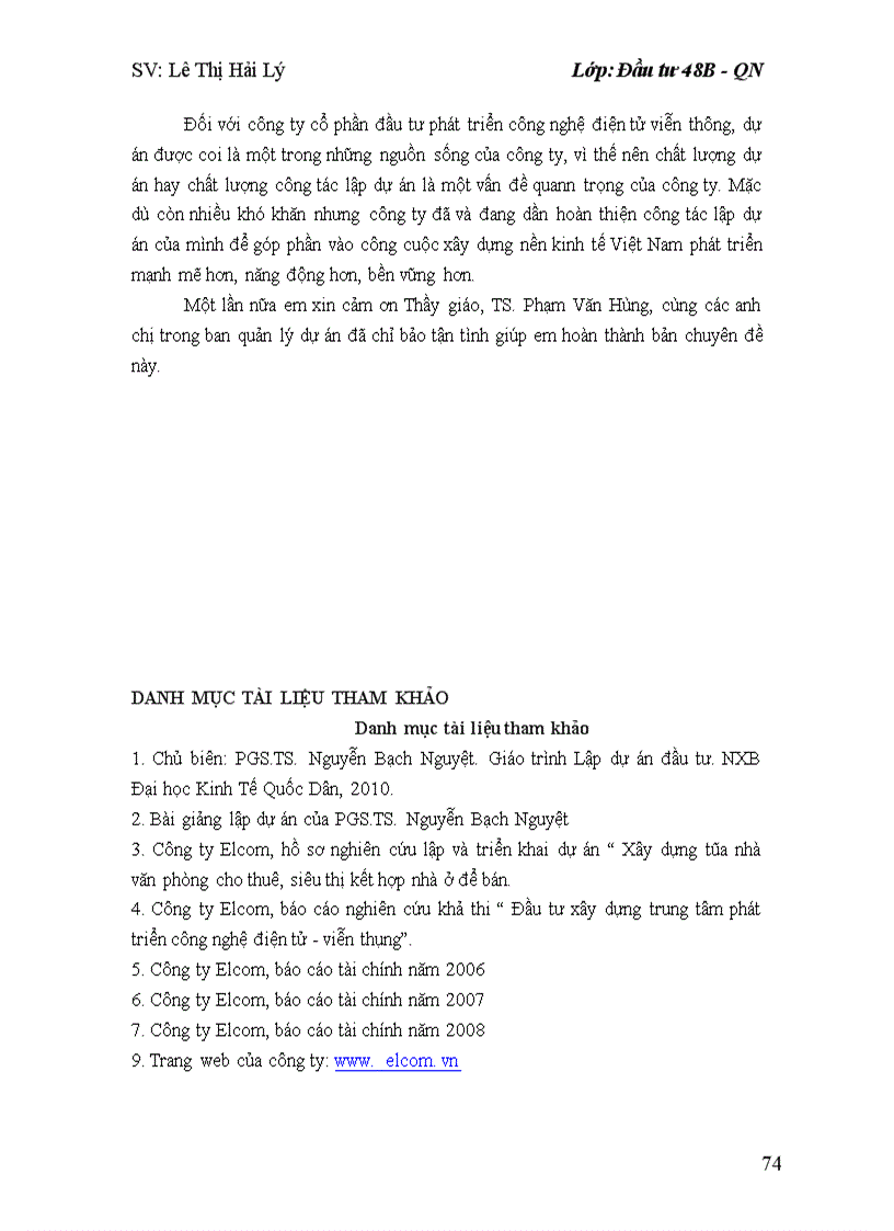 image for page Hoàn thiện công tác lập dự án tại công ty cổ phần đầu tư phát triển công nghệ điện tử viễn thông