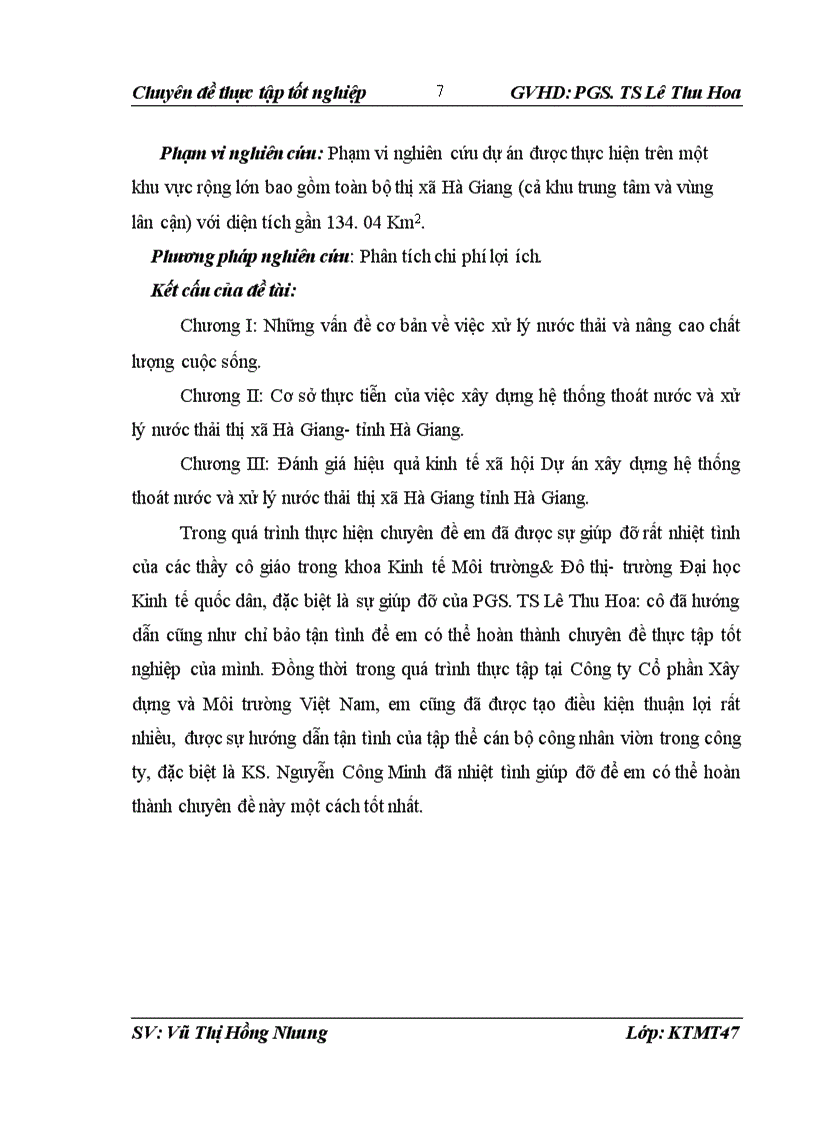 image for page Đánh giá hiệu quả Dự án đầu tư xây dựng Hệ thống thoát nước và xử lý nước thải Thị xã Hà Giang tỉnh Hà Giang