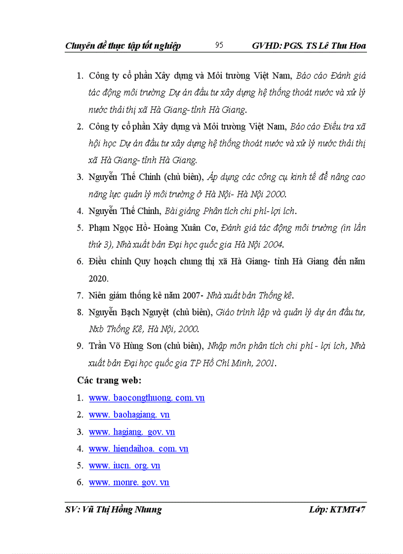 image for page Đánh giá hiệu quả Dự án đầu tư xây dựng Hệ thống thoát nước và xử lý nước thải Thị xã Hà Giang tỉnh Hà Giang