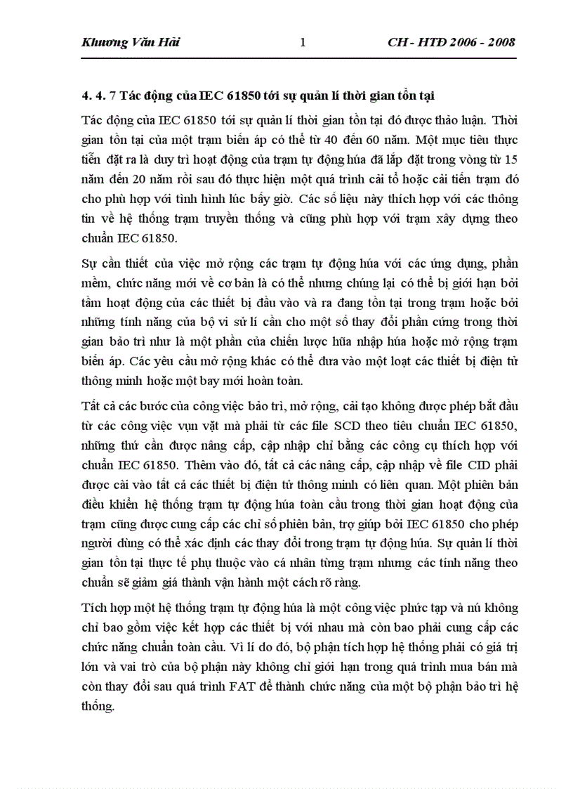 image for page Chuẩn truyền thông áp dụng trong hệ thống điện