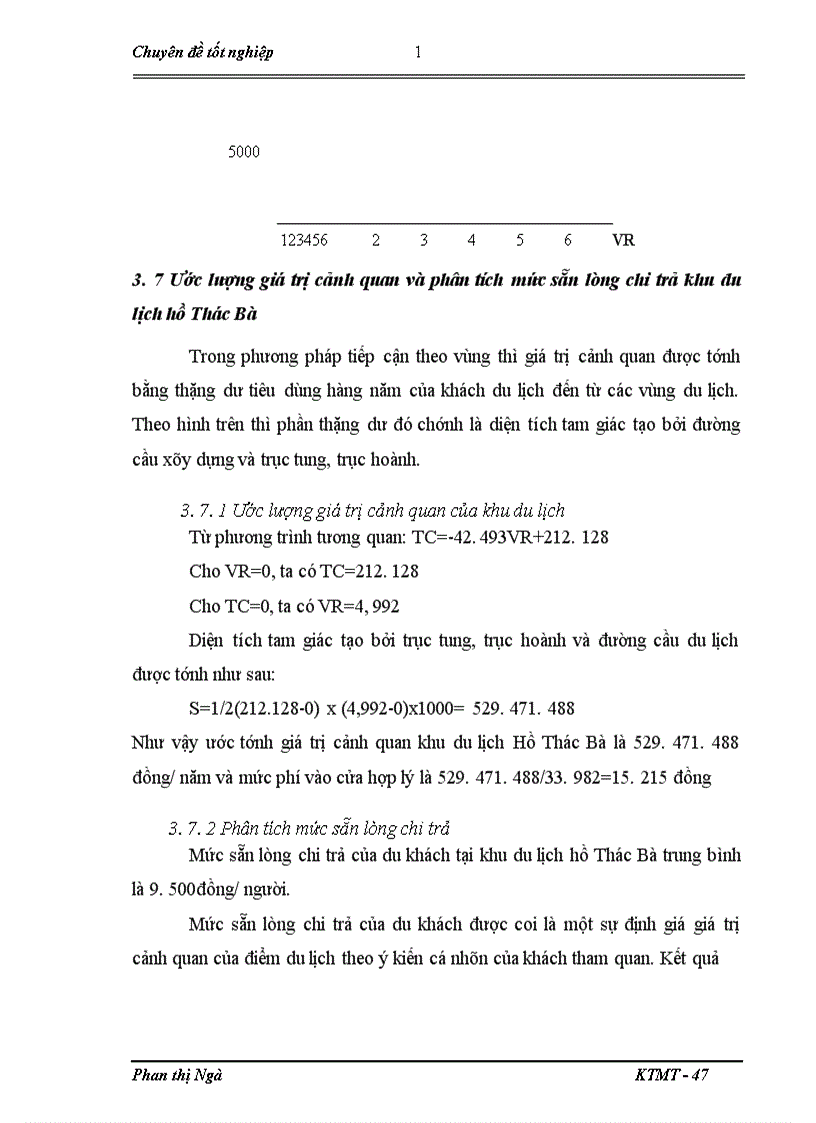 image for page Lượng giỏ giỏ trị cảnh quan khu du lịch hồ Thỏc Bà bằng phương phỏp chi phớ du lịch