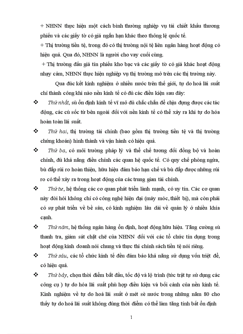 image for page Lãi suất và vấn đề tự do hoá lãi suất ở Việt Nam hiện nay