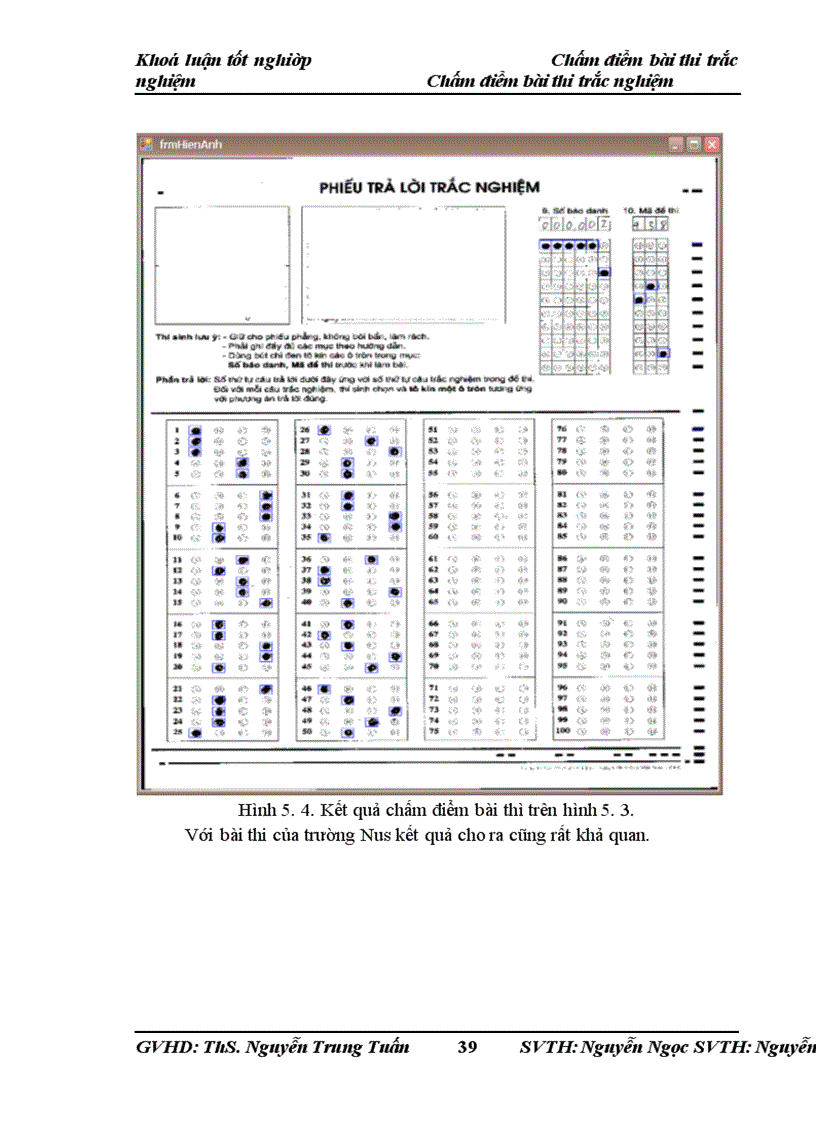 image for page Xây dựng phần mềm chấm điểm bài thi trắc nghiệm dựa vào biểu mẫu