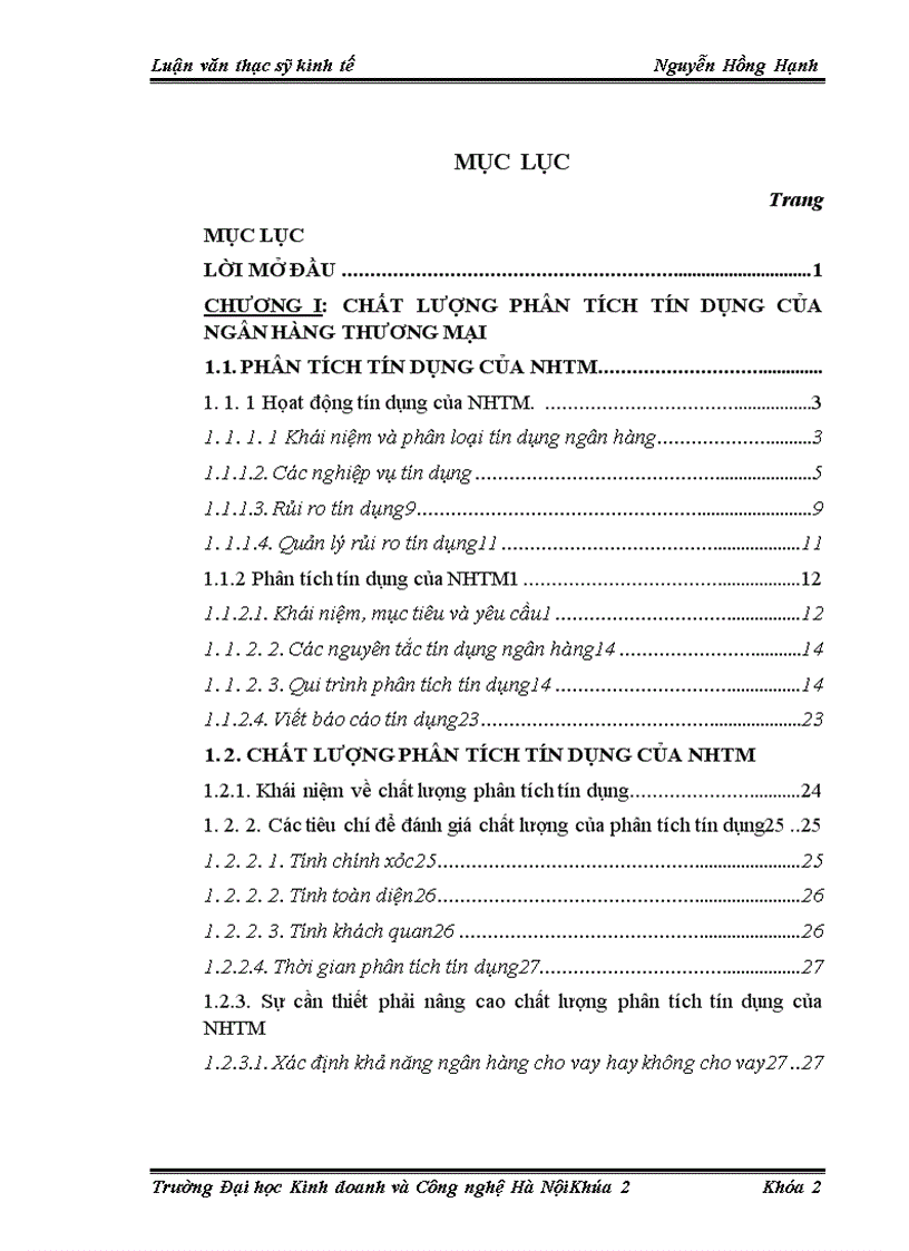 image for page Nâng cao chất lượng phân tích tín dụng tại Ngân hàng Phương Nam chi nhánh Đống Đa