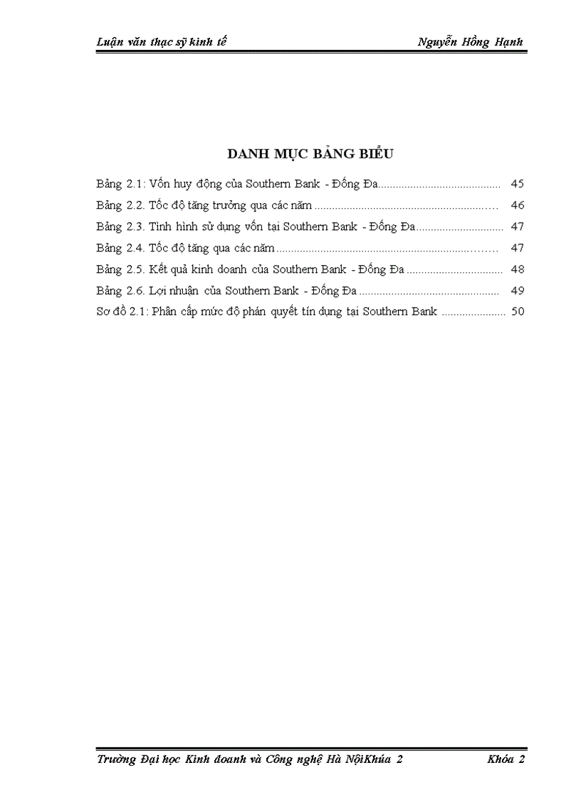 image for page Nâng cao chất lượng phân tích tín dụng tại Ngân hàng Phương Nam chi nhánh Đống Đa