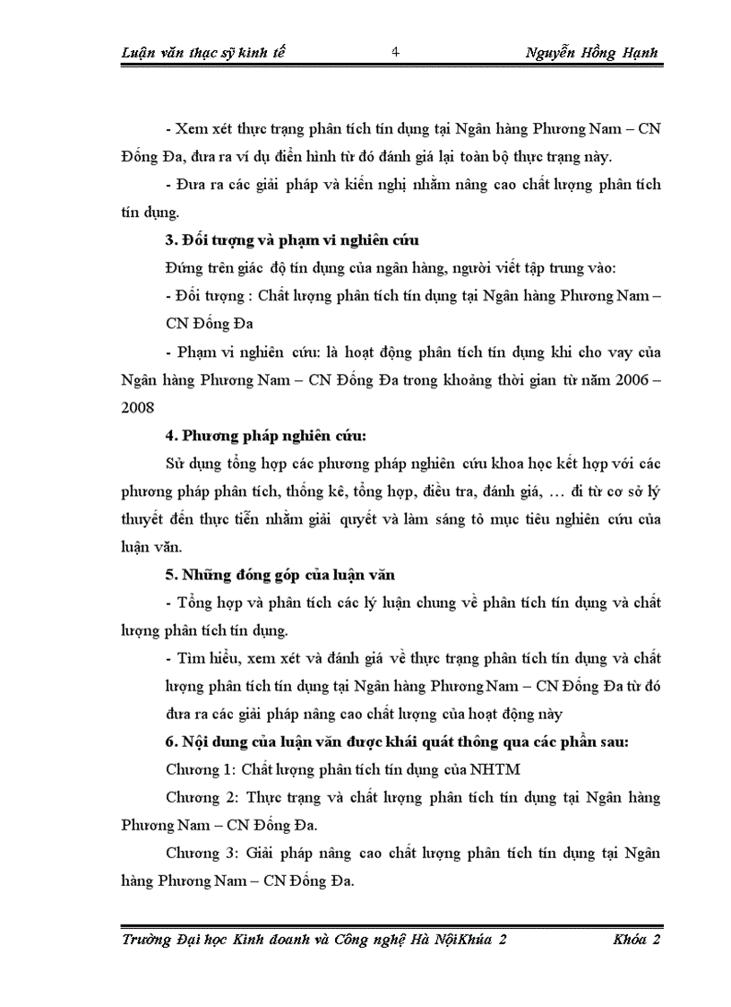 image for page Nâng cao chất lượng phân tích tín dụng tại Ngân hàng Phương Nam chi nhánh Đống Đa