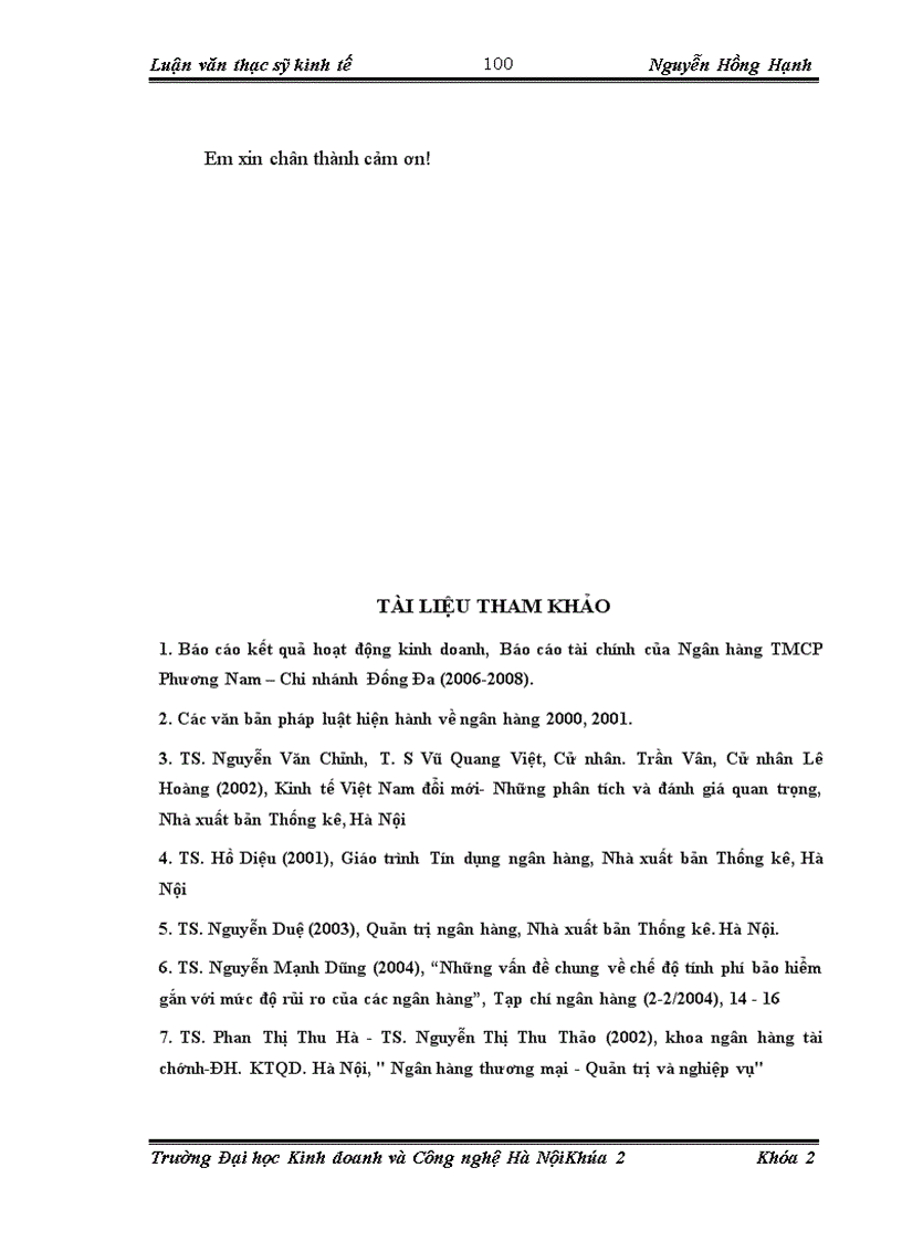 image for page Nâng cao chất lượng phân tích tín dụng tại Ngân hàng Phương Nam chi nhánh Đống Đa