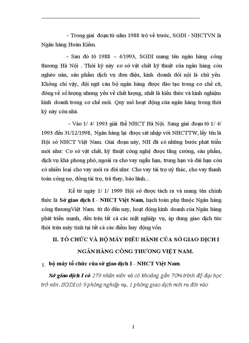 image for page Báo cáo thực tập tổng hợp của sở giao dịch I Ngân hàng công thương Việt nam