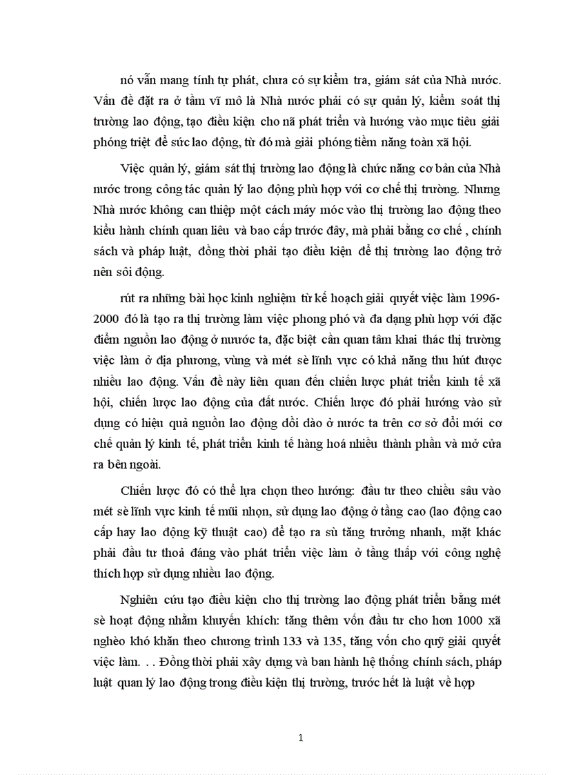 image for page Kế hoạnh lao động và việc làm và những giải pháp giải quyết việc làm trong thời kỳ kế hoạch 5 năm 2001ơơ 2005 ở Việt Nam