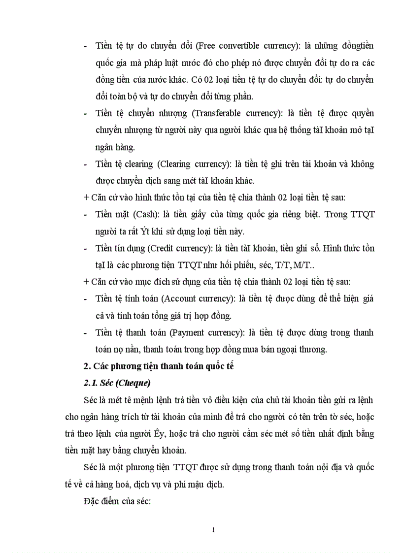 image for page Những vấn đề chung về Thanh toán quốc tế của Ngân hàng thương mại