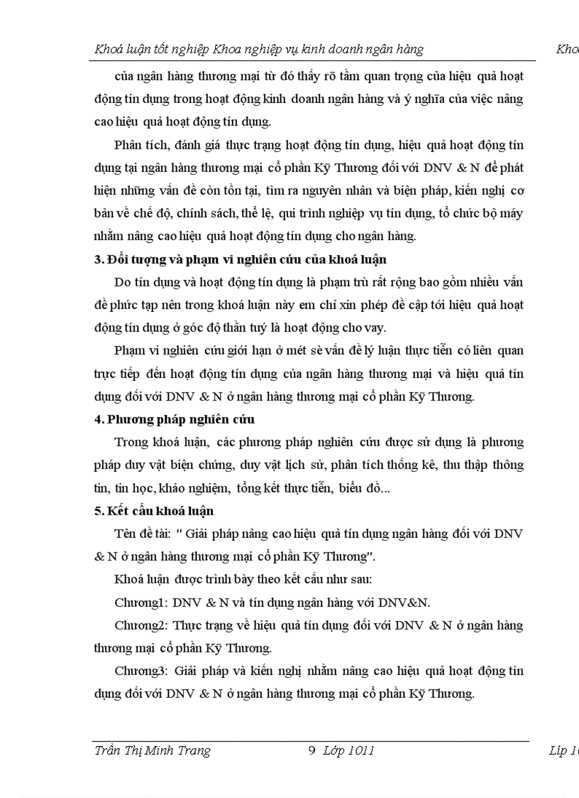 image for page Giải pháp nâng cao hiệu quả tín dụng ngân hàng đối với DNVN ở ngân hàng thương mại cổ phần Kỹ Thương