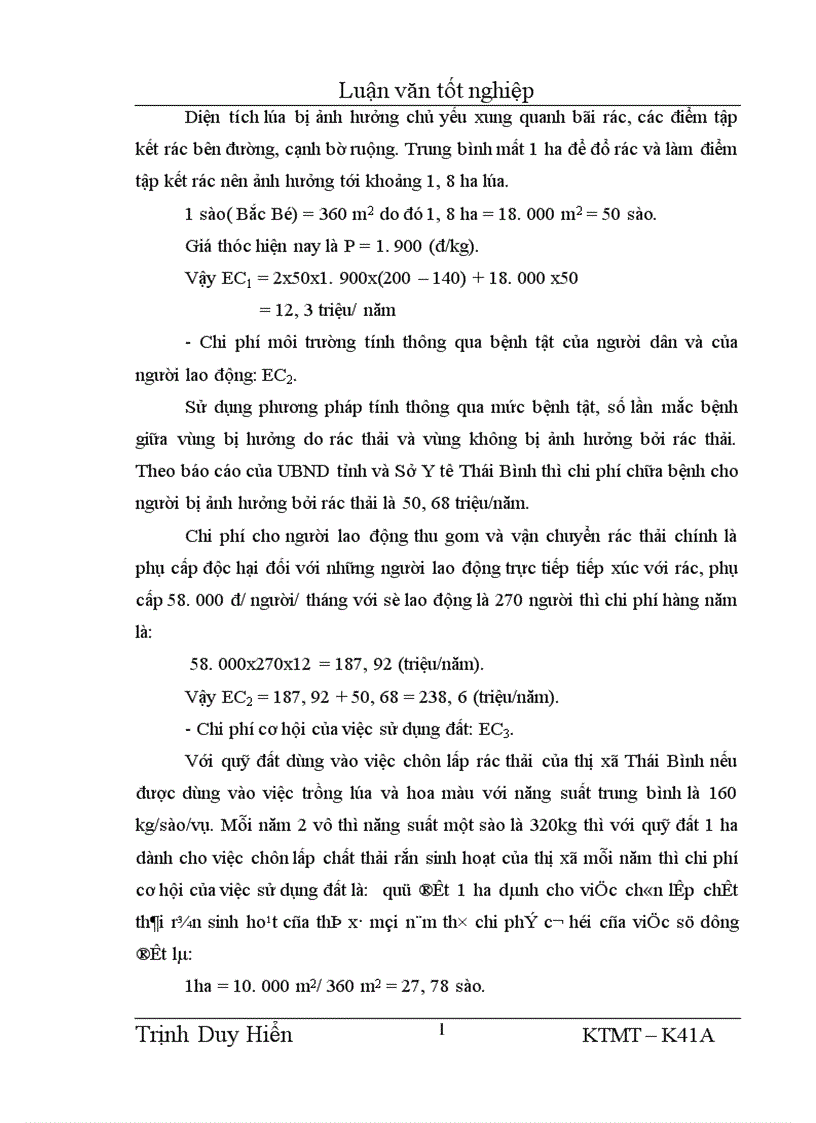 image for page Bước đầu nghiên cứu mô hình thu gom vận chuyển và quản lý chất thải rắn sinh hoạt của Công ty Thị Chính thị xã Thái Bình