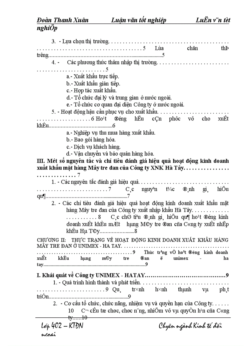 image for page Thực trạng và một số giải pháp nhằm thúc đẩy xuất khẩu hàng Mây tre đan của Công ty xuất nhập khẩu Hà Tây