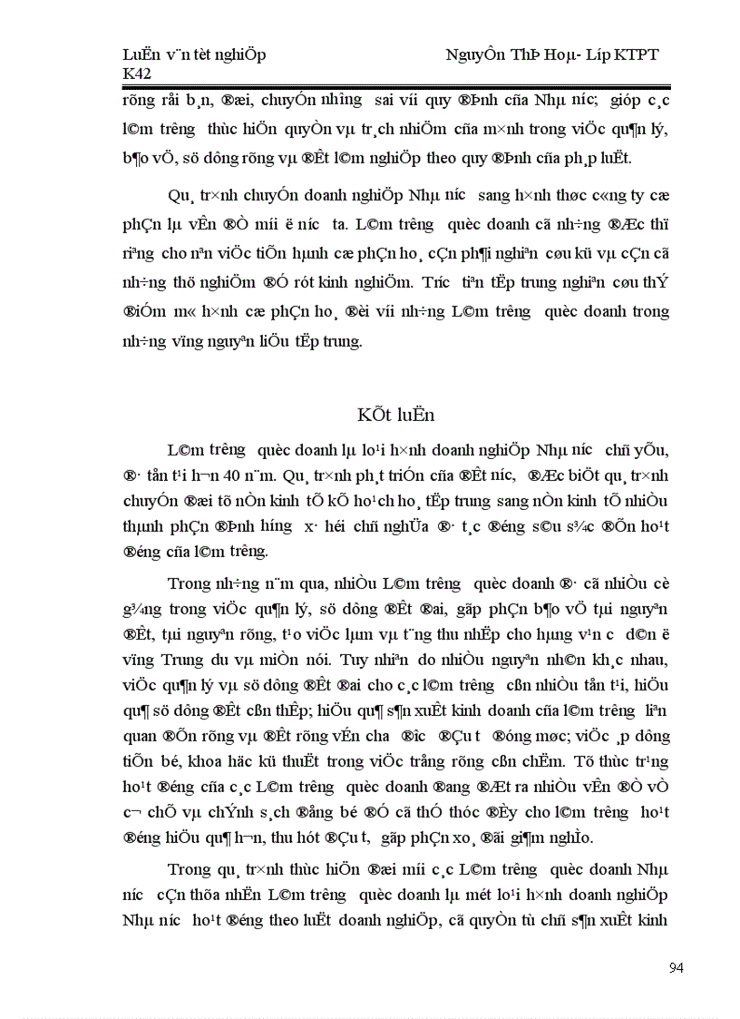 image for page Thực trạng và những giải pháp chủ yếu nhằm hoàn thiện cơ chế chính sách đối với các Lâm trường quốc doanh trong giai đoạn đến 2010