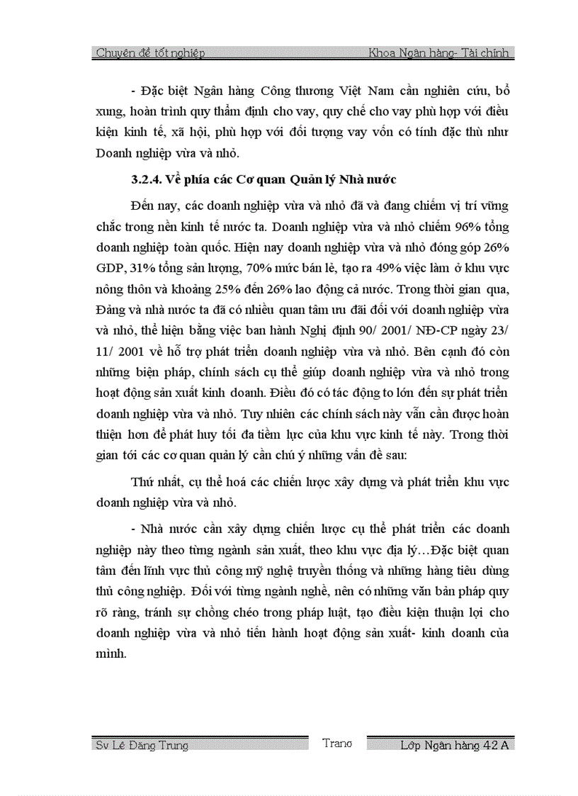 image for page Giải pháp mở rộng cho vay đối với các Doanh nghiệp Vừa và nhỏ tại chi nhánh Ngân hàng Công thương Ba Đình