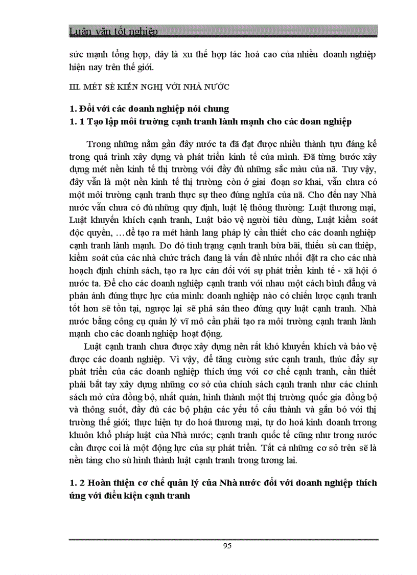 image for page Một số giải pháp nhằm góp phần nâng cao khả năng cạnh tranh của Công ty Cơ khí Hà nội 1