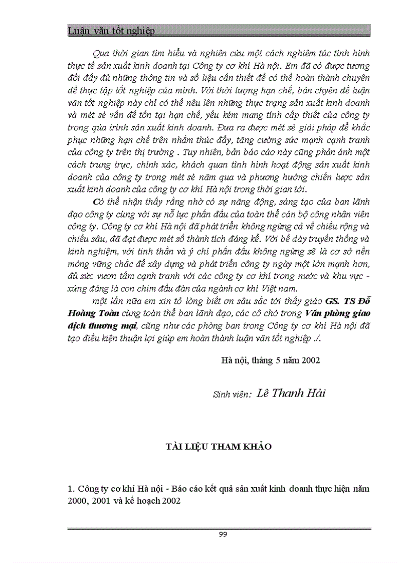 image for page Một số giải pháp nhằm góp phần nâng cao khả năng cạnh tranh của Công ty Cơ khí Hà nội 1