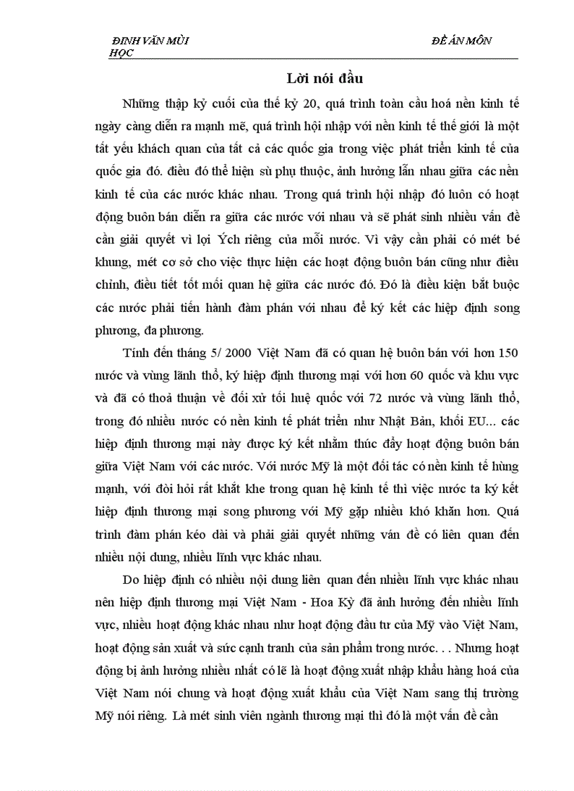 image for page ảnh hưởng của Hiệp định thương mại Việt Nam Hoa Kỳ đối với xuất khẩu của Việt Nam sang thị trường Mỹ